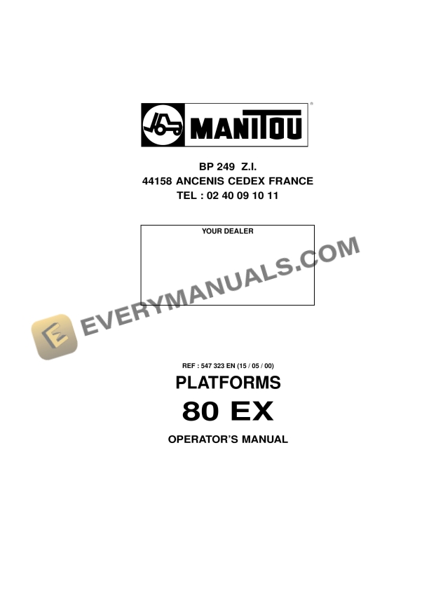 manitou 80 ex platform operator manual 547323en 1