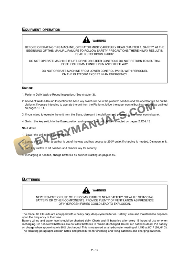 Manitou 80 EX Platform Operator Manual 547323EN 6 Manitou 80 EX Platform Operator Manual 547323EN-4