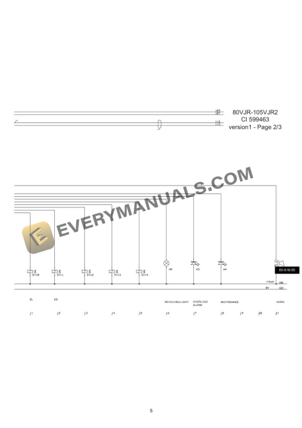 Manitou 80 VJR, 105 VJR2 Access Platform Repair Manual 547357EN 7 Manitou 80 VJR, 105 VJR2 Access Platform Repair Manual 547357EN - Image 5