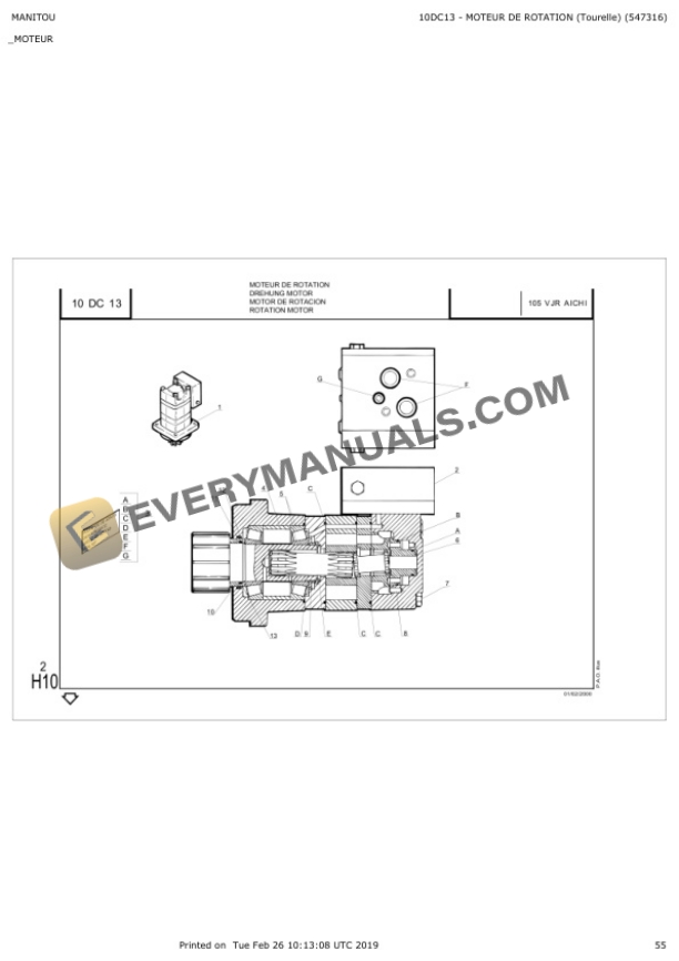 Manitou 80 VR, 80 V, 105 VJR, 105 V J Parts Manual 547316EN 7 Manitou 80 VR, 80 V, 105 VJR, 105 V J Parts Manual 547316EN - Image 5