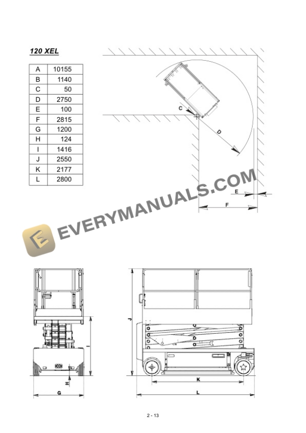 Manitou 80 XEL, 100 XEL, 120 XEL Access Platform Operator Manual 547349EN-4