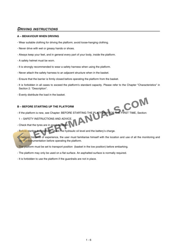 Manitou 81 XE Access Platform Operator Manual 547367EN-2