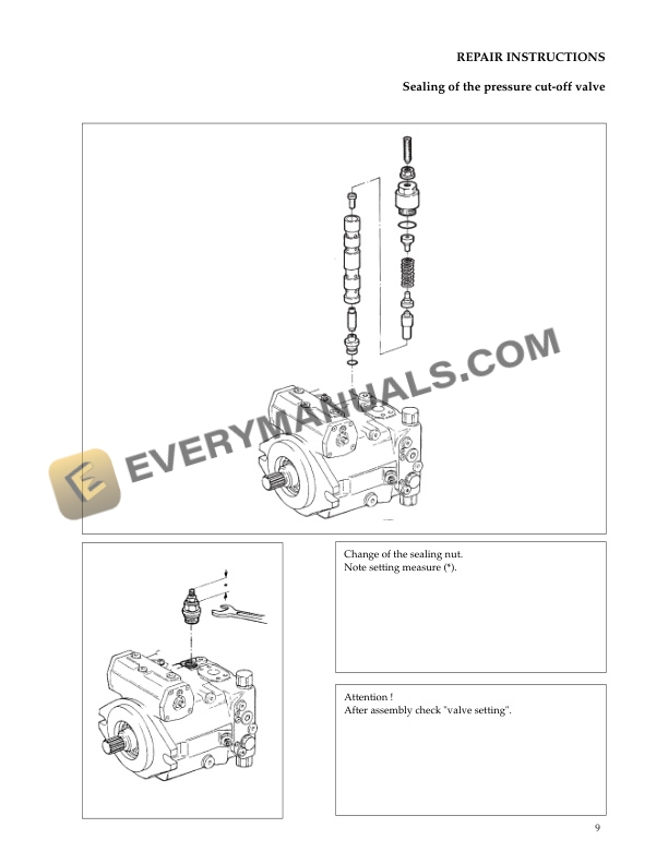 Manitou A 4 VG 40-56 Series 3.2 Drive Pump Repair Manual 913309B-2