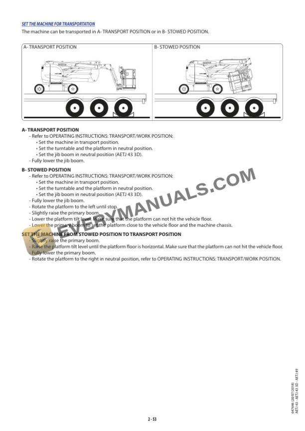 Manitou AETJ 43, AETJ 43 3D, AETJ 49 Operator Manual 647646 US 6 Manitou AETJ 43, AETJ 43 3D, AETJ 49 Operator Manual 647646 US - Image 4