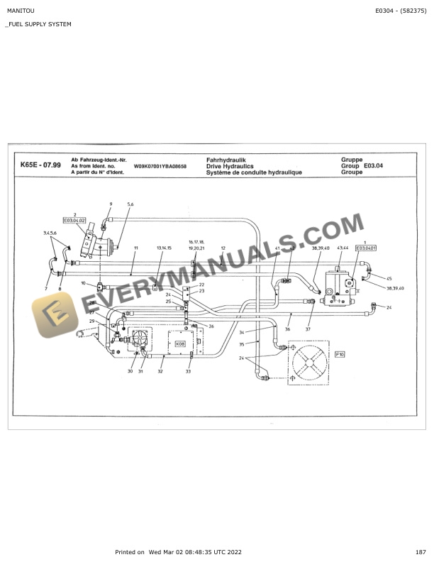 Manitou AL65, AL70E Parts Manual 582375 7 Manitou AL65, AL70E Parts Manual 582375 - Image 5