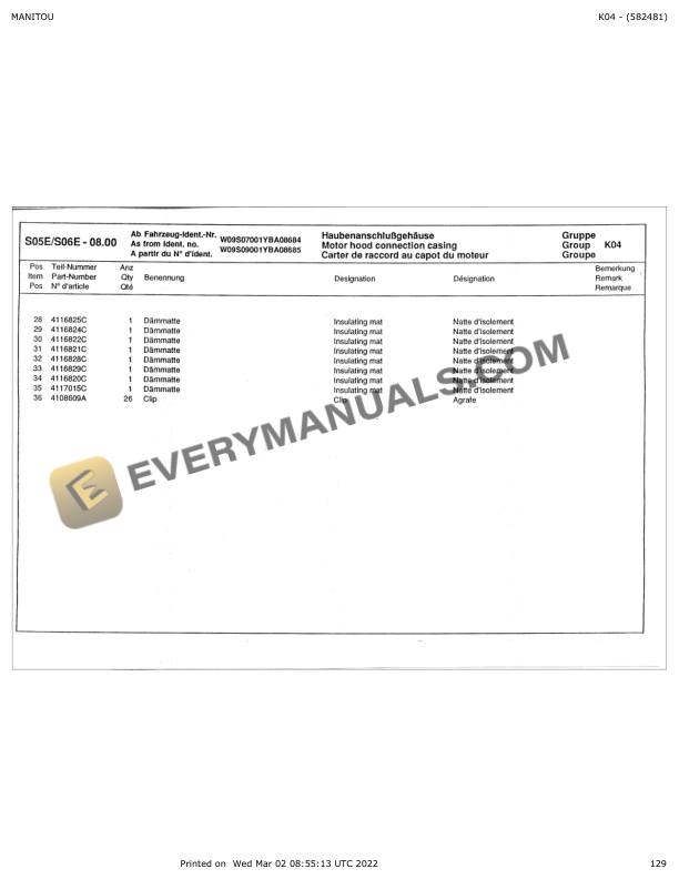 Manitou AS70, AS90 Parts Manual 582481 5 Manitou AS70, AS90 Parts Manual 582481 - Image 3