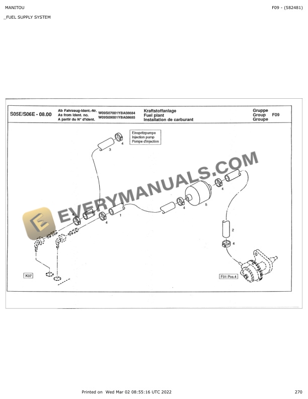 Manitou AS70, AS90 Parts Manual 582481 7 Manitou AS70, AS90 Parts Manual 582481 - Image 5