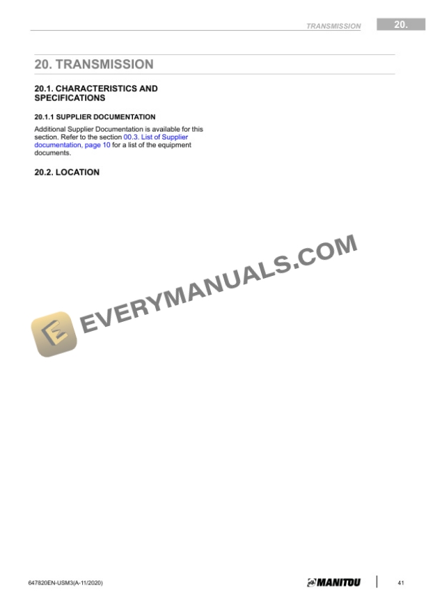 Manitou ATJ 46P RC T4 S2 Service Manual 647820EN-USM3 4 Manitou ATJ 46P RC T4 S2 Service Manual 647820EN-USM3 - Image 2