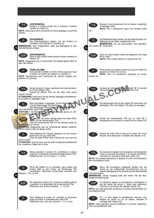 Manitou Axle Assembly Type 416-100 Repair Manual 647388-4