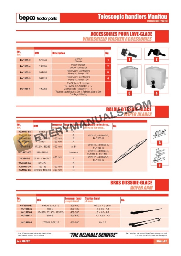 Manitou Bepco Tractor Tracpieces Parts Manual-5