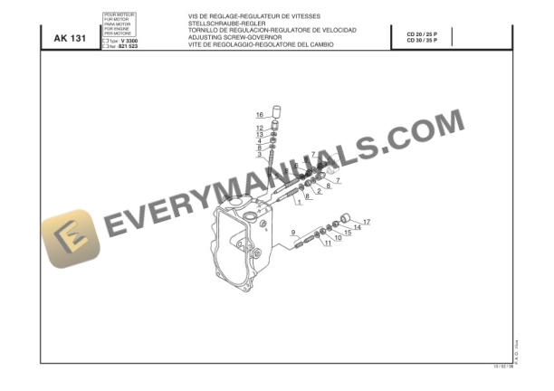 Manitou CD 15 P, CD 18 P, CD 20 P, CD 25 P, CD 30 P, CD 35 P, CG 15 P, CG 18 P, CG 20 P, CG 25 P, CG 30 P, CG 35 P Parts Manual CD547926-4