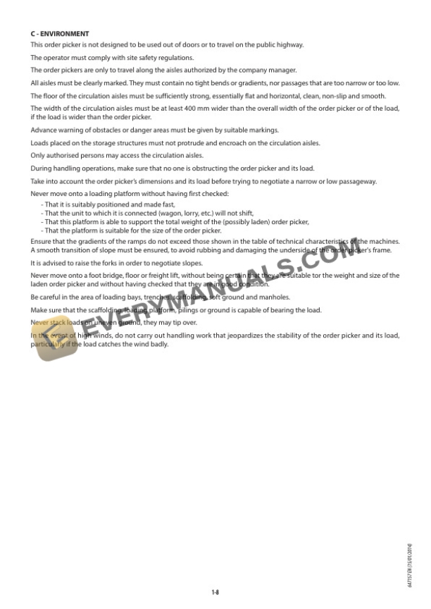 Manitou CL 20 AC Operator Manual 647157EN 4 Manitou CL 20 AC Operator Manual 647157EN - Image 2