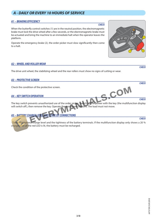 Manitou CL 20 AC Operator Manual 647157EN 7 Manitou CL 20 AC Operator Manual 647157EN - Image 5