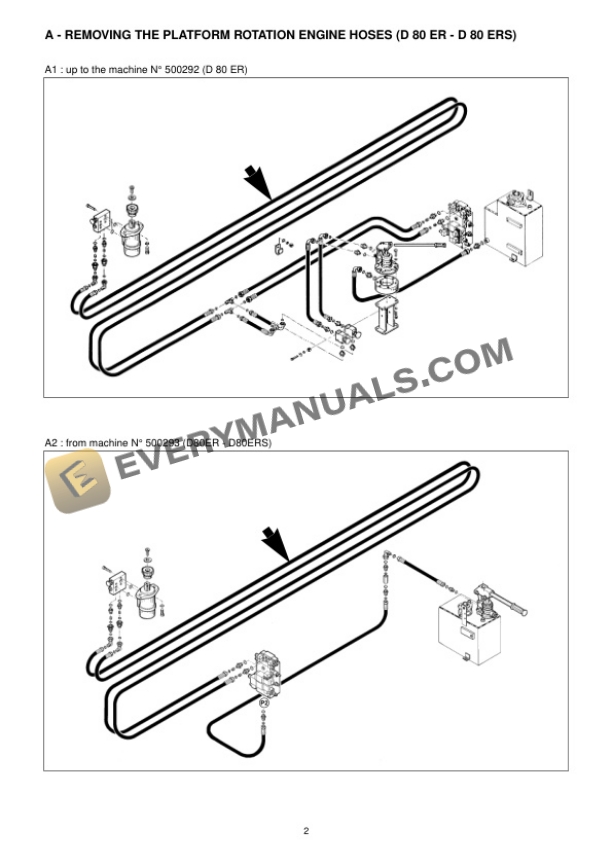 Manitou D 80 E, D 80 ER, D 80 ERS, D 80 EP Platform Repair Manual 547312EN-2
