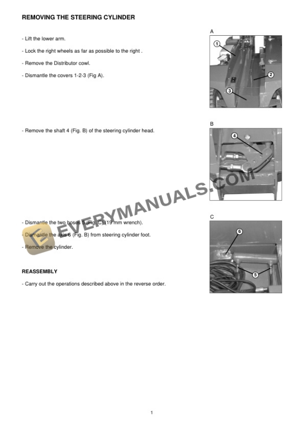 Manitou D 80 E, D 80 ER, D 80 ERS, D 80 EP Platform Repair Manual 547312EN-3