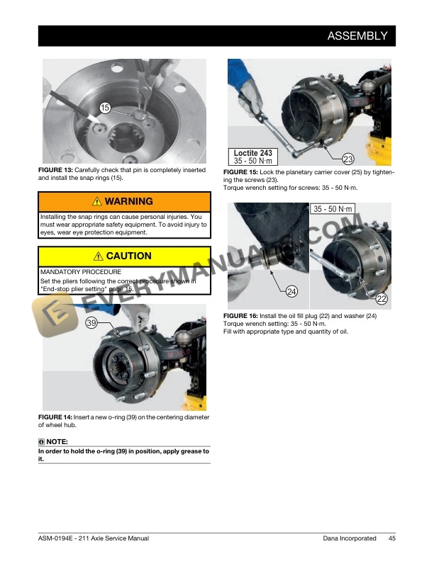 Manitou Dana Axle Type 211 Dual Brake Service Manual 647904EN 4 Manitou Dana Axle Type 211 Dual Brake Service Manual 647904EN - Image 2