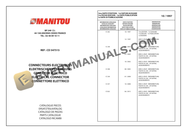 manitou electrical connector parts manual cd547515 1