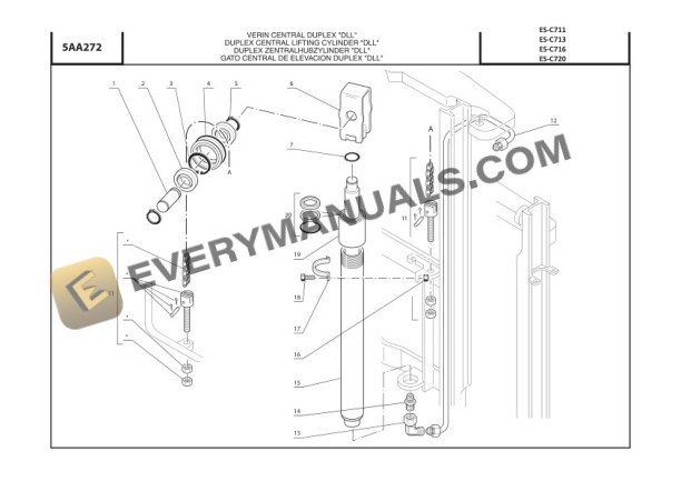 Manitou ES-C711, ES-C713, ES-C716, ES-C720 Parts Manual CD647913-4