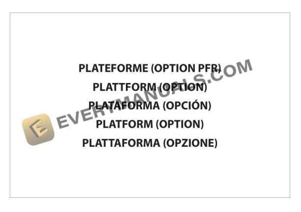 Manitou ES-C711, ES-C713, ES-C716, ES-C720 Parts Manual CD647913-5