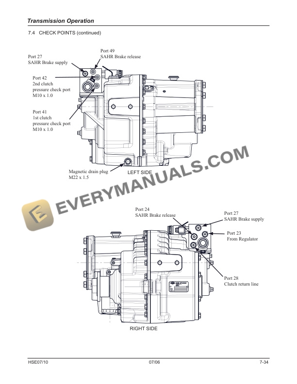 Manitou HSE07, HSE10 Gear Box Repair Manual 647409EN 5 Manitou HSE07, HSE10 Gear Box Repair Manual 647409EN-3