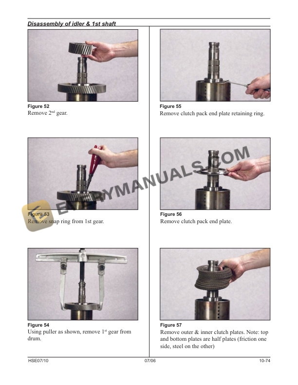 Manitou HSE07, HSE10 Gear Box Repair Manual 647409EN 7 Manitou HSE07, HSE10 Gear Box Repair Manual 647409EN-5