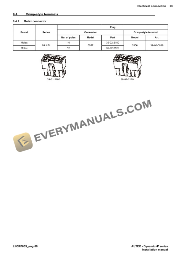 Manitou Installation Manual Radiocontrol Autec (Dynamic-P Series) Repair Manual 647954EN-4