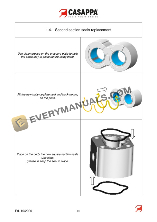 Manitou KP30.38-A8K9-ZME, KP30.51-04S3-ZME Pump Repair Manual 647968EN-4