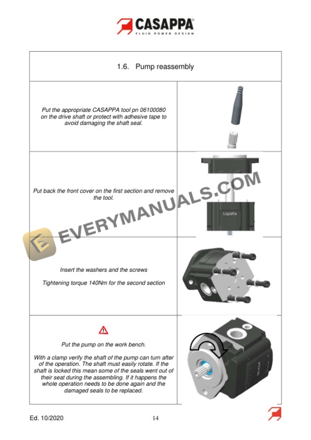 Manitou KP30.38-A8K9-ZME, KP30.51-04S3-ZME Pump Repair Manual 647968EN-5