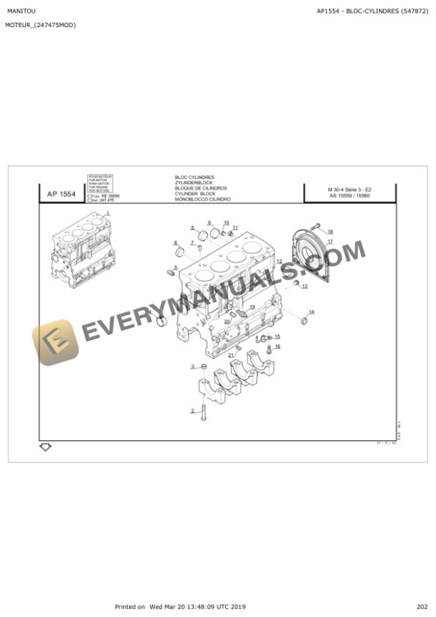 Manitou M 26-2 P S3 to MC 70 PS S3 Parts Manual 547872 6 Manitou M 26-2 P S3 to MC 70 PS S3 Parts Manual 547872 - Image 4