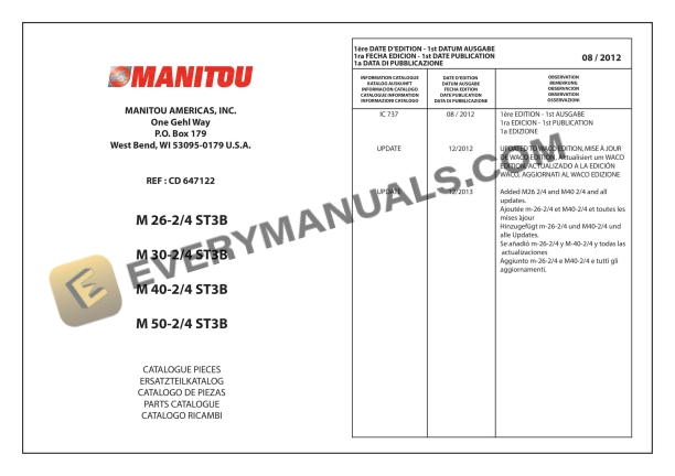 manitou m 26 2 st3b m 26 4 st3b m 30 2 st3b m 30 4 st3b m 40 2 st3b m 40 4 st3b m 50 2 st3b m 50 4 st3b parts manual cd647122 1