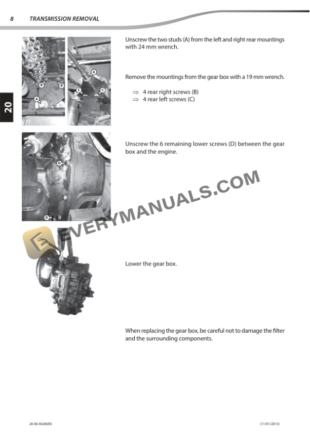 Manitou M 26-2 ST3B, M 26-4 ST3B, M 30-2 ST3B, M 30-4 ST3B, M 40-2 ST3B, M 40-4 ST3B, M 50-2 ST3B, M 50-4 ST3B Repair Manual 647159EN-3