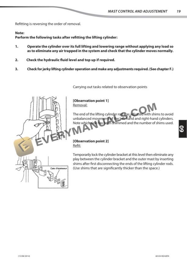 Manitou M 26-2H ST3B to M 50-4H ST3B Repair Manual 647501EN-4
