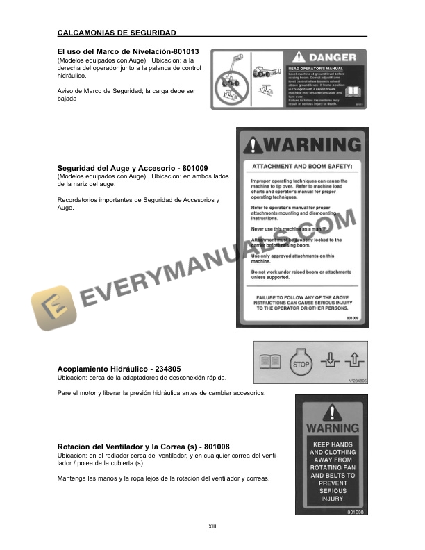 Manitou M 30-2 H to M 50-2 L Instructions Manual 809817SP-2