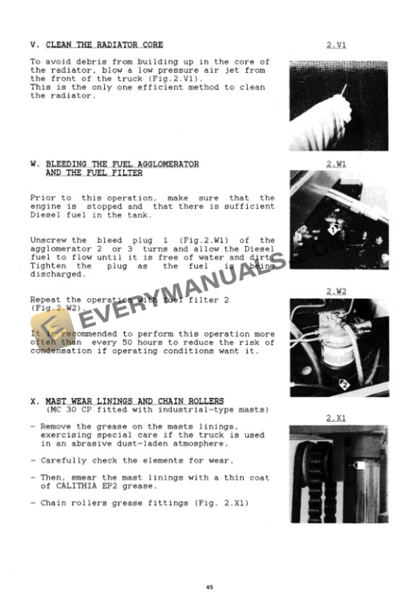 Manitou M2 26-30 CP, M4 26-30-40-50 CP, MC 30-40-50-60 CP, MCE 40 CP, M2 26-30 CP UK, M4 26-30 CP UK Operator Manual 47891EN-4
