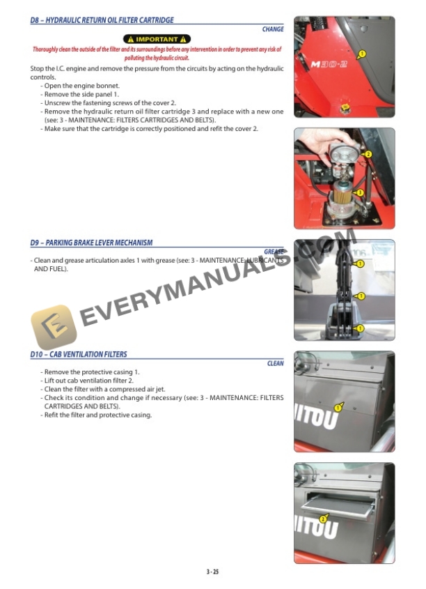 Manitou M26-30-2 - H ST3B to M40-50-4 - H ST3B 4 Speed and Hydrostatic Transmission Operator Manual 647122EN-5