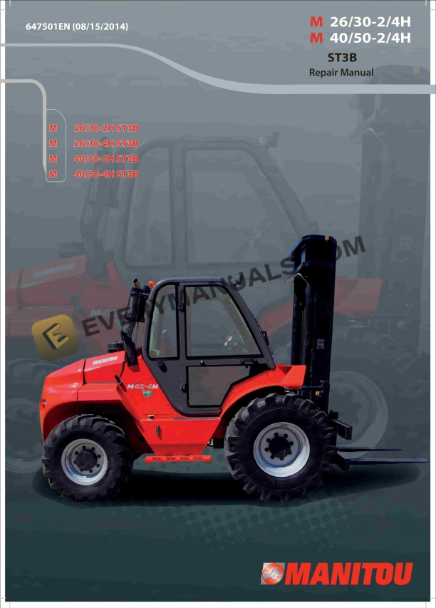 manitou m26 30 2h st3b m26 30 4h st3b m40 50 2h st3b m40 50 4h st3b repair manual 647501en 1