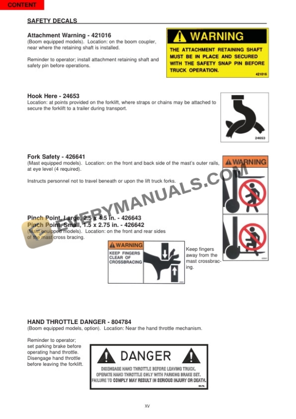 Manitou M30-40-50-2T H L, M30-40-50-4T H L HYDROSTATIC and 4-SPEED TRANSMISSIONS TIER III TURBO ENGINES Operator Manual 809817-2