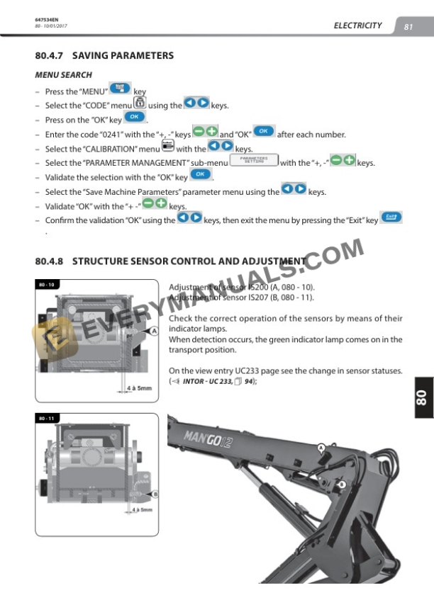 Manitou MAN GO 12, MAN GO 33 Repair Manual 647534EN 5 Manitou MAN GO 12, MAN GO 33 Repair Manual 647534EN - Image 3