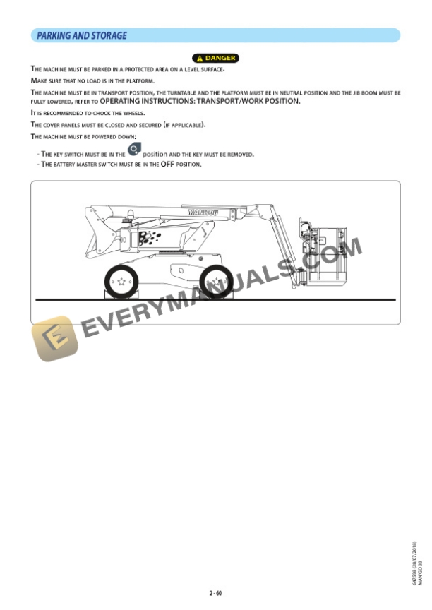 Manitou MAN GO 33 Operator Manual 647598 US 6 Manitou MAN GO 33 Operator Manual 647598 US - Image 4