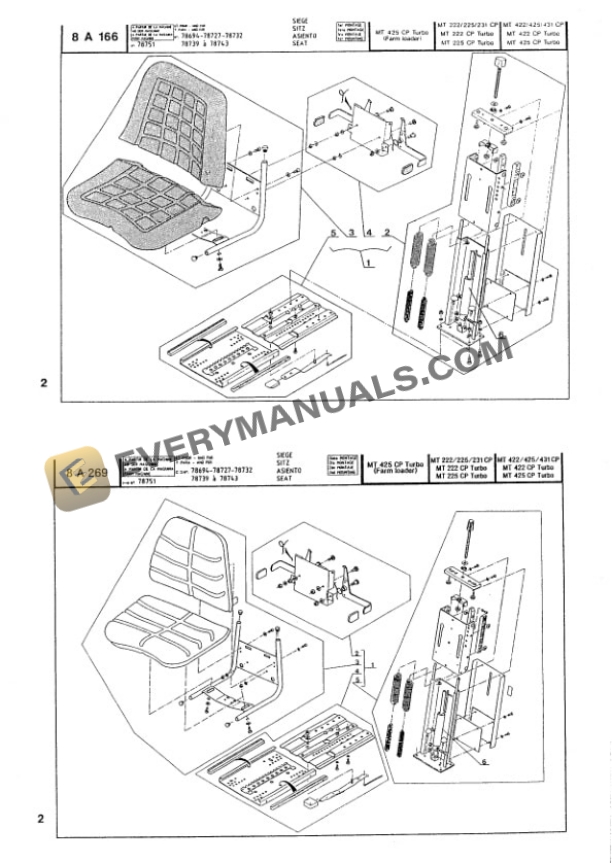 Manitou Maniscopic MT 222-225-231 CP, MT 422-425-431 CP, MT 222-225 CP Turbo, MT 422-425 CP Turbo, MT 425 CP Turbo (Farm Loader) Operator Manual 47824EN-4