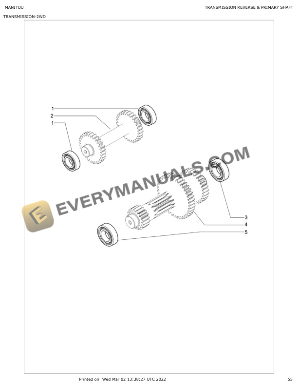 Manitou MBL745 RANGER Parts Manual 53114989A 4 Manitou MBL745 RANGER Parts Manual 53114989A - Image 2