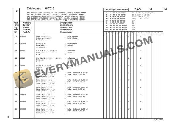 Manitou MC 30 Series 3-E2 to M-X 70-2 Series 3-E3 Parts Manual CD647010 4 Manitou MC 30 Series 3-E2 to M-X 70-2 Series 3-E3 Parts Manual CD647010-2