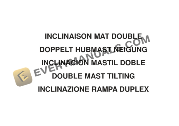 Manitou MC 30 Series 3-E2 to MC 70 POWERSHIFT Series 3-E3 Parts Manual CD647010-3