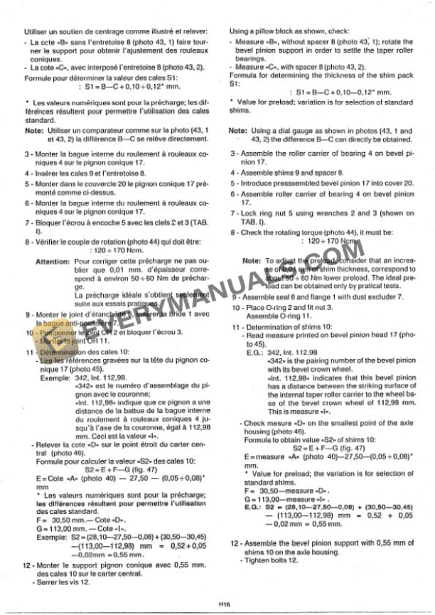 Manitou MC 40 CP to MT 425 CP Turbo Farm Loader, MB 21 NP to 4RM 30 NP-NPE Repair Manual 47873-5