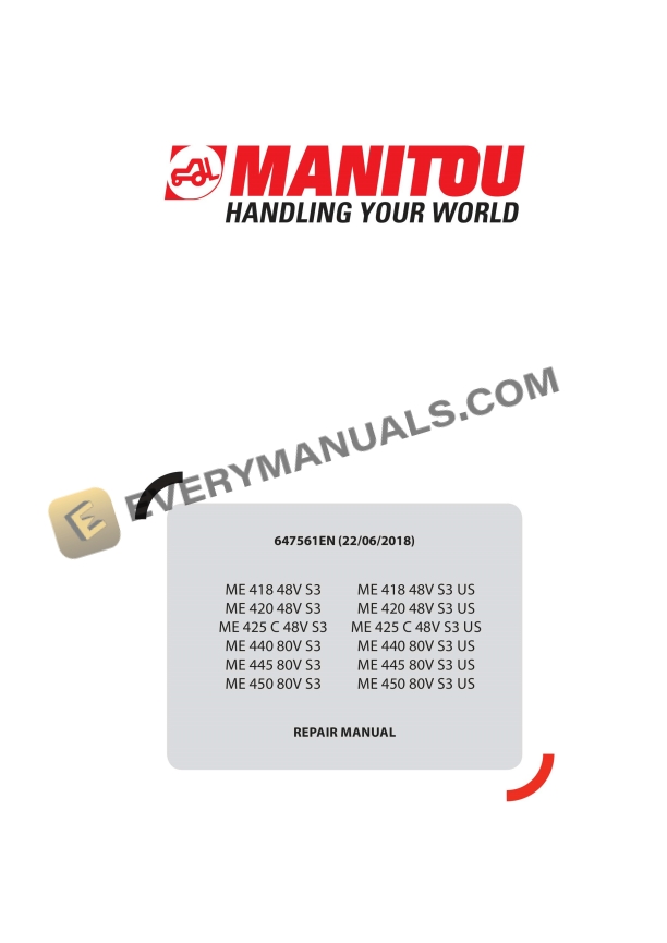 manitou me 418 48v s3 to me 450 48v s3 us repair manual 647561en 1