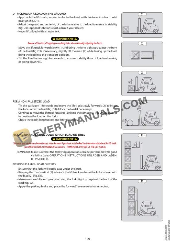 Manitou ME 418 48V S3 US, ME 420 48V S3 US, ME 425 C 48V S3 US Operator Manual 647666 US 4 Manitou ME 418 48V S3 US, ME 420 48V S3 US, ME 425 C 48V S3 US Operator Manual 647666 US - Image 2