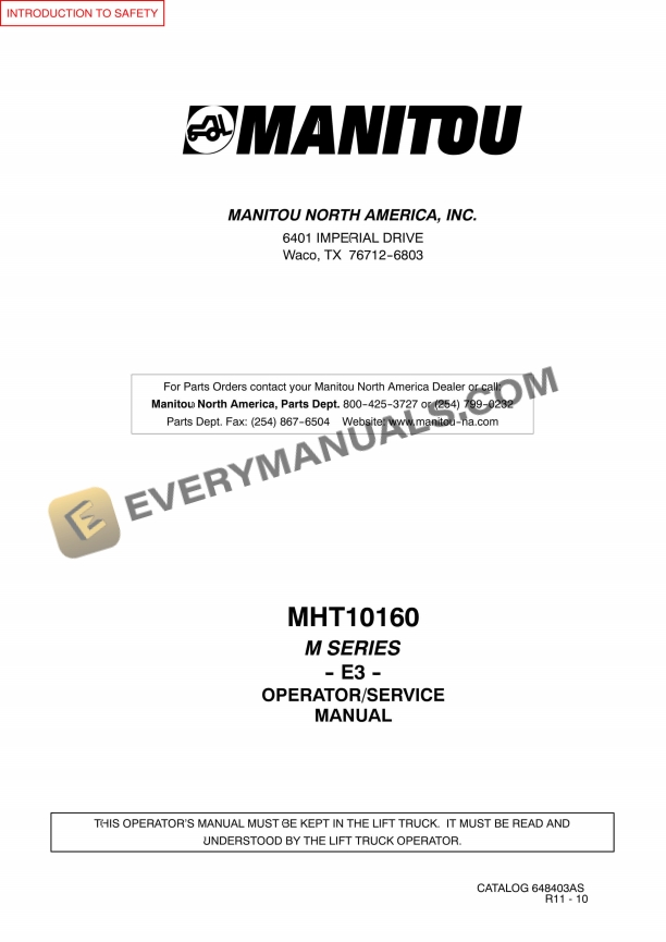 manitou mht 10160 m series e3 service manual 648403 as 1