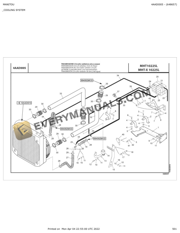 Manitou MHT 10225L, MHT-X 10225L Parts Catalog 648657 7 Manitou MHT 10225L, MHT-X 10225L Parts Catalog 648657 - Image 5
