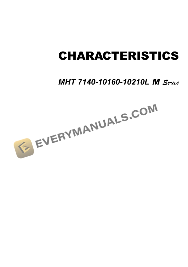 Manitou MHT 7140, 10160, 10210L M Series Repair Manual 648530 3 Manitou MHT 7140, 10160, 10210L M Series Repair Manual 648530