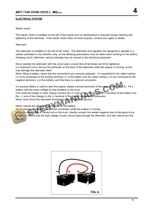 Manitou MHT 7140, 10160, 10210L M Series Repair Manual 648530 7 Manitou MHT 7140, 10160, 10210L M Series Repair Manual 648530 - Image 5